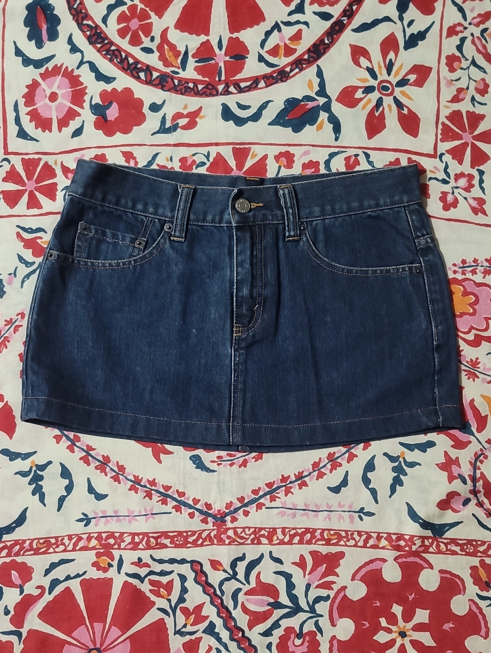 Levi's Dark Blue Denim Mini Skirt